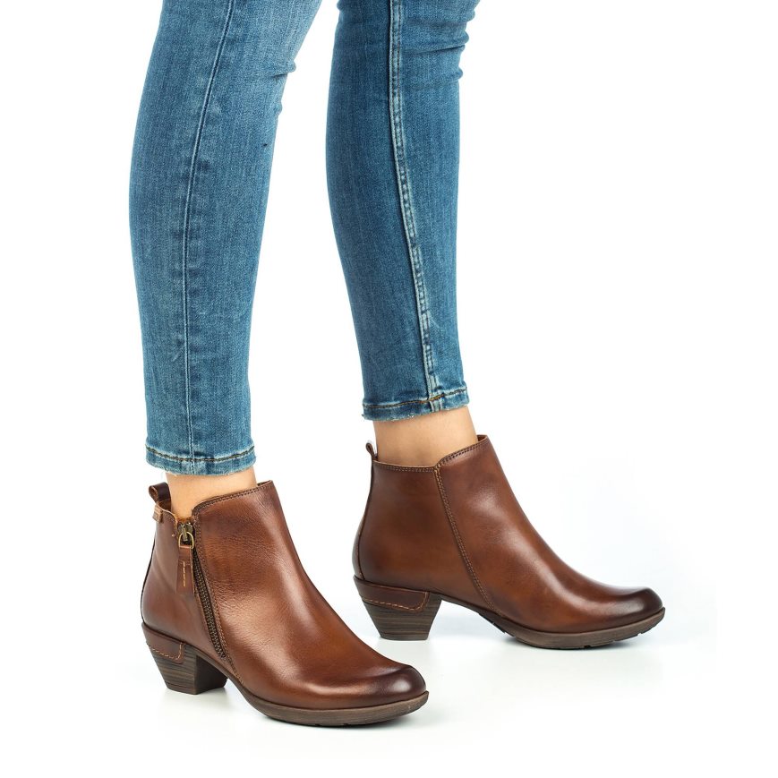 Women's Pikolinos ROTTERDAM Ankle Boots Brown | NZ QQ3A895